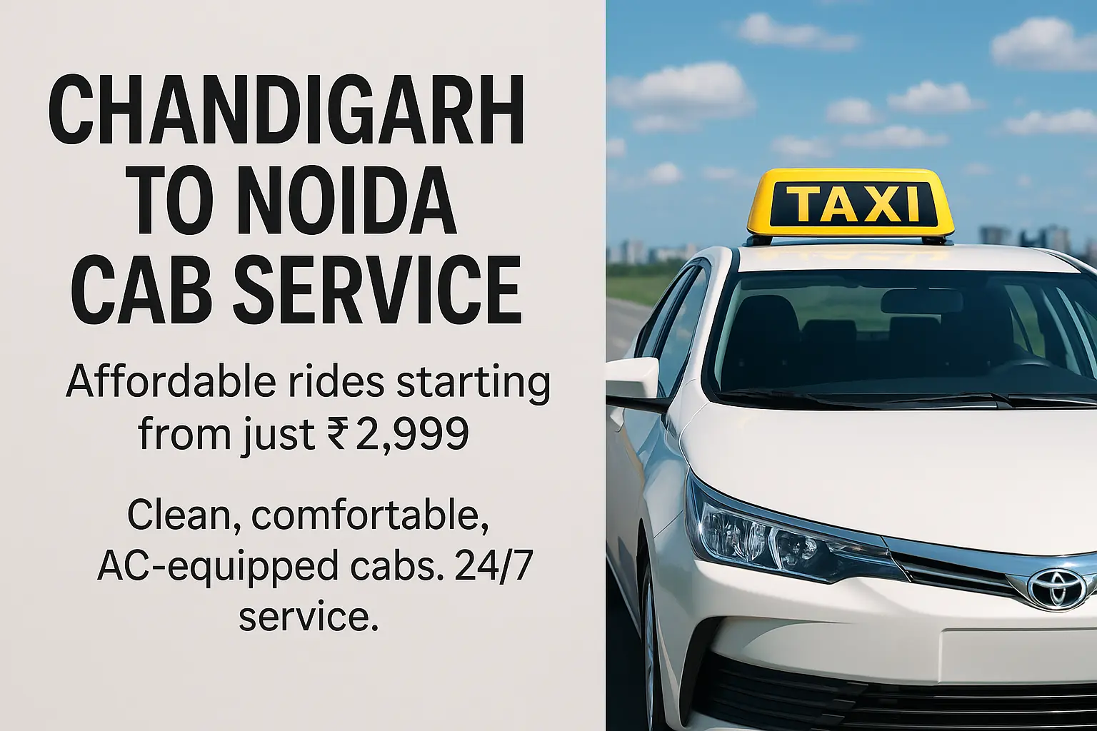 Chandigarh to Noida Taxi Service – Hassle-Free Booking with BookUrTaxi