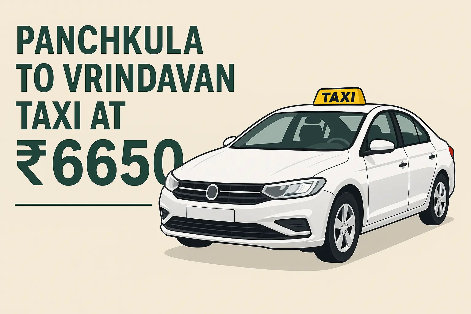 Panchkula to Vrindavan Taxi Service – Book One-Way & Round Trips